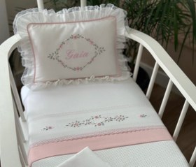 Resim Lily Model Dekoratif Bebek Yastığı - Pembe - Biyeli 