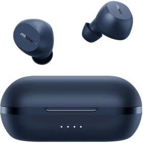 Resim Mpow M12 İki Mikrofonlu IPX8 Tek/Çift Kullanım Bluetooth Kulaklık 25 Saat Müzik Mavi 