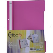Resim Bafix Telli Dosya Plastik XL Pembe A4 