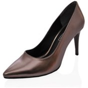 Resim KARVENSHOES Platin Mat Stiletto 063 