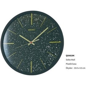 Resim Seiko Qxa828k Siyah Renkli Ahşap Kasa Quartz Mekanizmalı Duvar Saati Çok Renkli 