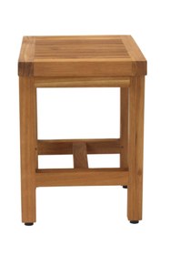 Resim AYRINTISHOP Banyo Doğal Ahşap Duş Oturağı Iroko Cins 