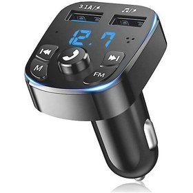Resim Car Mp3 Bluetooth Player Mp3 Player Car Bluetooth Hands-free Fm Bluetooth Transmitter Qc3.0 Car Charger 