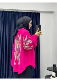 Resim Kmn001 Nakış İşlemeli Kimono 001 