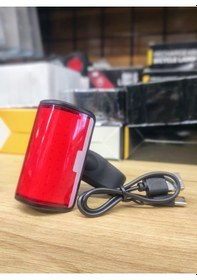 Resim Forte Gt 6043 Bisiklet Arka Işık 4 Modlu 100 Lümen Usb Şarjlı Güçlü Arka Stop Kırmızı 