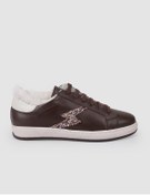 Resim Cabani %100 Hakiki Deri Kahverengi Bağcıklı Kürklü Kadın Sneaker 
