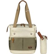 Resim Stylo Platinum 2 In 1 Anne Bebek Bakım Sırt Ve Omuz Çantası Be Bej 