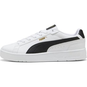 Resim Puma 400284 03 Court Classico Beyaz-siyah-gold Erkek Spor Ayakkab Beyaz 