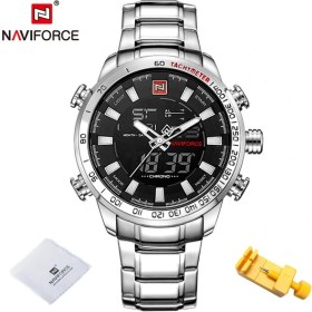 Resim Hanyang Sbw Erkek Saatler Lüks Moda Spor Izle Navıforce Marka Erkekler Kuvars Analog Dijital Saat Erkek Su Geçirmez Paslanmaz Çelik Saatler (Yurt Dışından) 