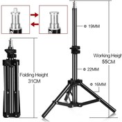 Resim FototekFotograf 2 Metre Light Stand Profesyonel Işık Ayağı 200 Cm 3 Kg Kapasiteli 2m Işık Ayağı 