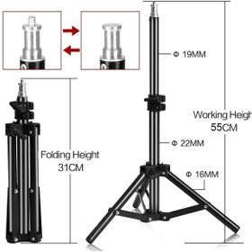 Resim FototekFotograf 2 Metre Light Stand Profesyonel Işık Ayağı 200 Cm 3 Kg Kapasiteli 2m Işık Ayağı 