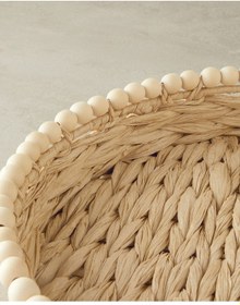 Resim English Home Chaplet Hasır Tepsi Kahverengi 