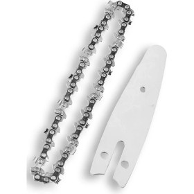 Resim Sturdy Şarjlı Matkap Uyumlu 18 cm Pala Için 18 Diş Kama ve Zincir Akülü Dal Budama Zinciri ve Klavuzu 
