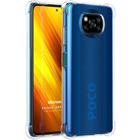Resim Xiaomi Poco X3 Nfc Kılıf Shock Absorbing Şeffaf 
