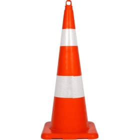 Resim Reflektif Ajans Trafik Konisi 90 cm 