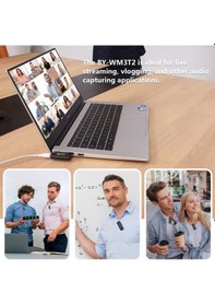 Resim Boya By-wm3t2-u2 Kablosuz Yaka Mikrofonu 2 Verici + Alıcı Youtube Vlog Canlı Akış Çok Yönlü Mikrofon 681100263a Fotoğraftaki 