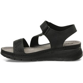 Resim Polaris 167004.z5fx Siyah Kadın Düz Sandalet 000000000101986703 Siyah 