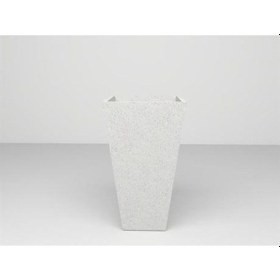 Resim Nuano Consept Konik Serisi Köşeli Saksı Beyaz 35x60 