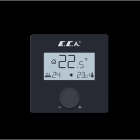 Resim Eca Dijital Oda Termostatı LCD Çevirmeli Siyah 