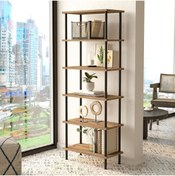 Resim Yurudesign Noble Metal Kitaplık 6 Raflı 158cm Atlantik Çam Nb3-a 