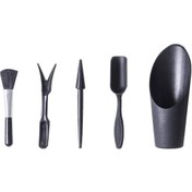 Resim Yaleker Siyah 5 Parça Gt-set Sukulent Bahçe Alet Seti - Kazma, Toprak Karıştırma, Dikim İşlemleri İçin Pratik Çözüm 