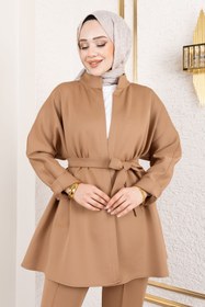 Resim Tesettür Dünyası Lara Scuba Takım TSD250128 Camel 