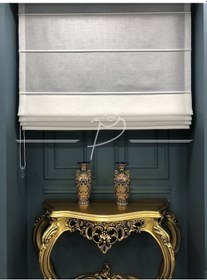 Resim Katlamalı Keten Tül Perde 1. Kalite Foldet Keten Kumaş Mekanizmalı Tül 