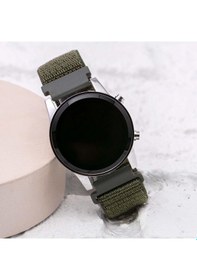 Resim Haki Yeşil Cırtlı Yapışır Kordon Unisex Erkek Yetişkin Çocuk Dijital Saat St-304058 