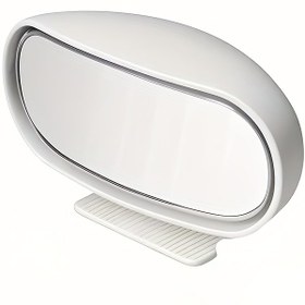 Resim 360° Dönebilen Geniş Açılı Arka Görüş Aynası, HD Kör Nokta Aynası - Oval Tasarım, Düz Lensler, Sol Taraf Montajı 