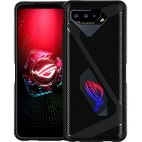 Resim Asus Rog Phone 5 Ultimate Airtriggers Sanal Tuş Uyumlu Gamepad Silikon Kılıf - Siyah 