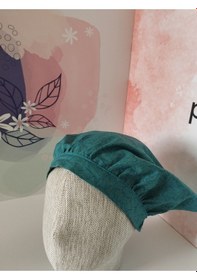 Resim Papyonbebek0 Desenli Eşarp Bandana - Yeşil - Organik & El Yapımı Yeşil 