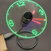 Resim 1ps, USB Saat Fanı LED zaman göstergesi ile taşınabilir - Mini Esnek Soğutma Fanı Anahtarlı - Masaüstü, Dizüstü Bilgisayar, Tablet için mükemmel - Pratik ve Enerji-Efektif 
