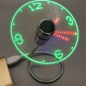 Resim 1ps, USB Saat Fanı LED zaman göstergesi ile taşınabilir - Mini Esnek Soğutma Fanı Anahtarlı - Masaüstü, Dizüstü Bilgisayar, Tablet için mükemmel - Pratik ve Enerji-Efektif 