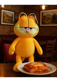 Resim Garfield Peluş Oyuncak 40 Cm Hediyelik Uykucu Uyku Arkadaşı Sarı 