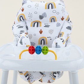 Resim Mama Sandalyesi Minderi - Hardal Gökkuşağı 