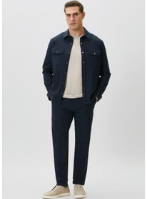 Resim Network Jogger Fit Lacivert Gofreli Dokuma Pantolon 