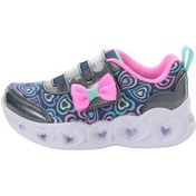 Resim Skechers Heart Lıghts Boogıe Land Bebek Spor Ayakkabı Siyah 