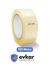 Resim Evkar Koli Bandı 45 Mm X 100 Mt 1. Kalite Eksiksiz 100 Metre 1 