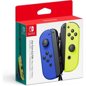 Resim Nintendo Switch Blue / Neon Yellow Joy-Con Wireless Controll 