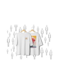 Resim Isalone Serisi No:9 T-shirt - Beyaz 