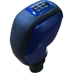 Resim Moda Peugeot 307 Deri Kaplama Mavi Spor Vites Topuzu 