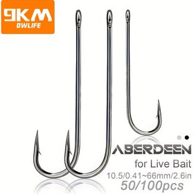 Resim 50/100 adet Aberdeen saç tokası Seti, Yüksek Güç ve Korozifastan, Karbon Çelik, Uzun Shank, Canlı Yem Balıkçılığı, Tatlısu Taktik, 10mm-66mm, Siyah - Bağımsızlık Günü, Şükran Günü, Noel, Cadılar Bayramı, Yeni Yıl için İdeal 