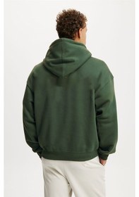 Resim Madmext Haki Kapüşonlu Kanguru Cep Erkek Sweatshirt E7169 Haki 