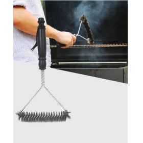 Resim K-Yonlineticaret Paslanmaz Çelik Izgara Temizleme Fırçası Mangal ve Barbekü Için 