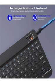 Resim ebulduk Sprange Vasoun 12 inç ile Uyumlu Kablosuz Bluetooth Klavye+mouse Set 