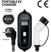 Resim Taysla 3.5 kW 16A Ev Tipi Bireysel Taşınabilir Elektrikli Araç Şarj İstasyonu Taysla