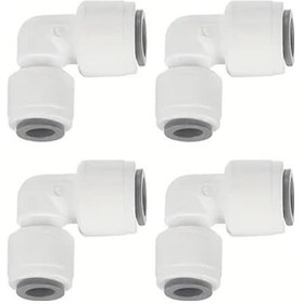 Resim Fochsia 4 Adet Hızlı Bağlantı Dirseği 2 Forumt Diş Ro Dı Sistemi Su Arıtma Musluk Filtre Boru Bağlantısı 