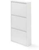 Resim Gaga Mobilya - 3'Lü Metal Ayakkabılık (Beyaz) 3 Farklı Renk Seçeneği İle 