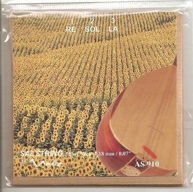 Resim Kısa Sap Bağlama - Saz İçin Tel 