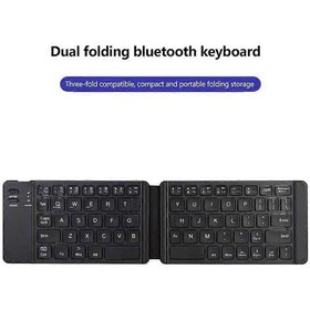 Resim Uyumlu Mini Klavye Kablosuz Bluetooth Katlanabilir Klavyeler Şarj Edilebilir S212 Ratetime Diğer 